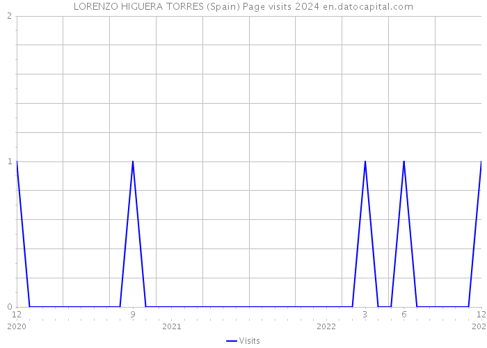 LORENZO HIGUERA TORRES (Spain) Page visits 2024 