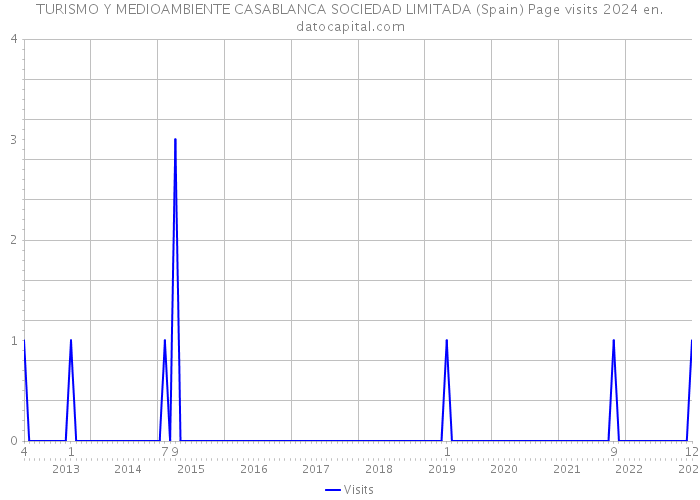 TURISMO Y MEDIOAMBIENTE CASABLANCA SOCIEDAD LIMITADA (Spain) Page visits 2024 