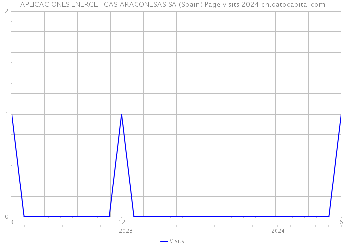 APLICACIONES ENERGETICAS ARAGONESAS SA (Spain) Page visits 2024 
