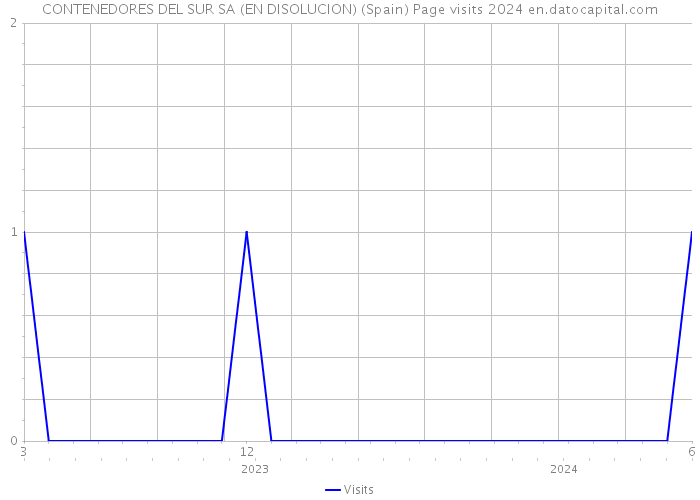 CONTENEDORES DEL SUR SA (EN DISOLUCION) (Spain) Page visits 2024 