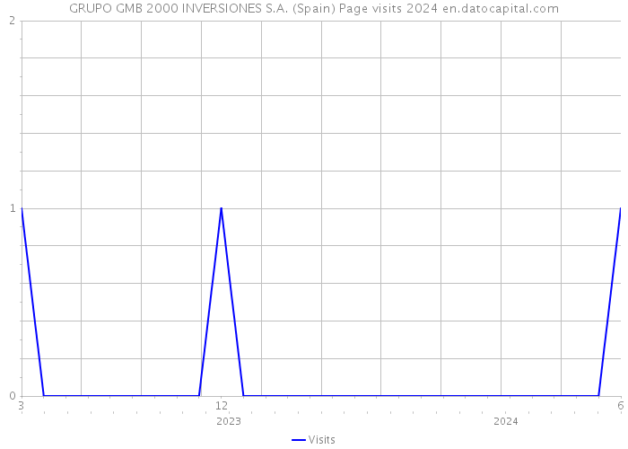 GRUPO GMB 2000 INVERSIONES S.A. (Spain) Page visits 2024 