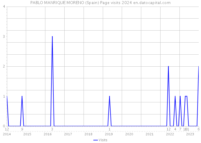 PABLO MANRIQUE MORENO (Spain) Page visits 2024 
