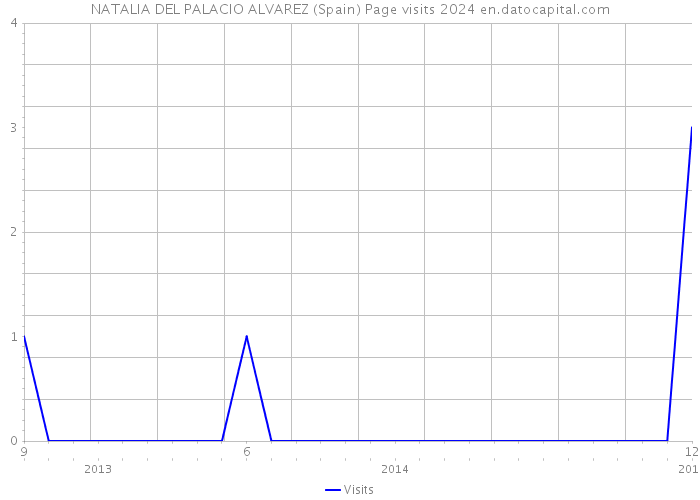 NATALIA DEL PALACIO ALVAREZ (Spain) Page visits 2024 