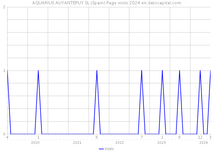 AQUARIUS AUYANTEPUY SL (Spain) Page visits 2024 