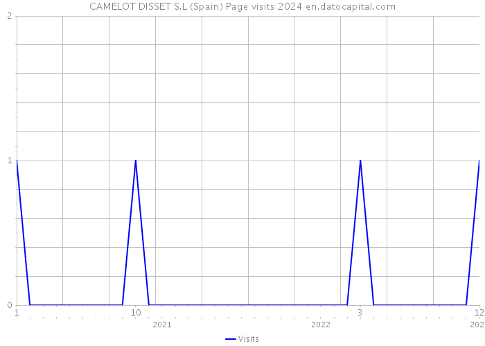 CAMELOT DISSET S.L (Spain) Page visits 2024 