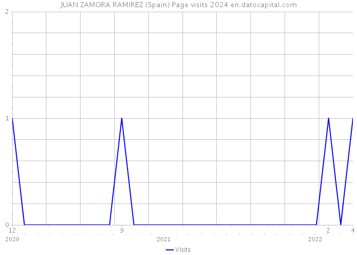 JUAN ZAMORA RAMIREZ (Spain) Page visits 2024 