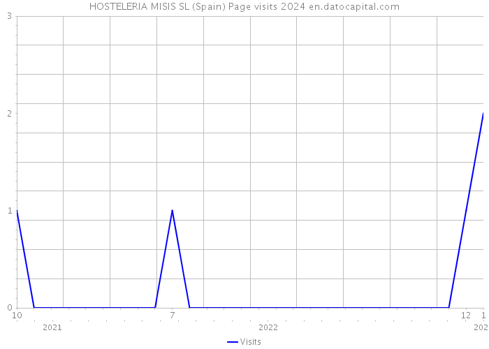 HOSTELERIA MISIS SL (Spain) Page visits 2024 