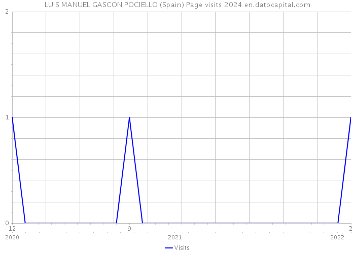 LUIS MANUEL GASCON POCIELLO (Spain) Page visits 2024 