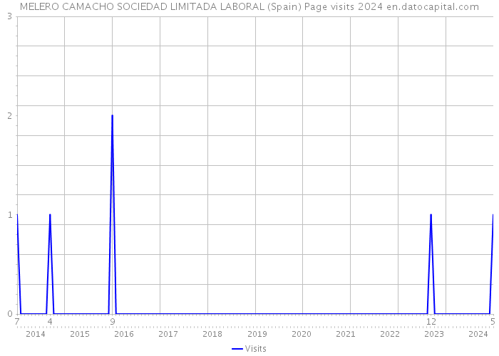 MELERO CAMACHO SOCIEDAD LIMITADA LABORAL (Spain) Page visits 2024 