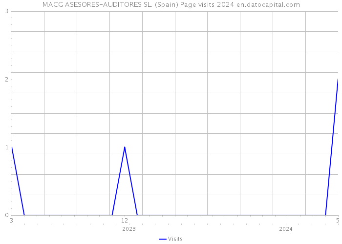 MACG ASESORES-AUDITORES SL. (Spain) Page visits 2024 