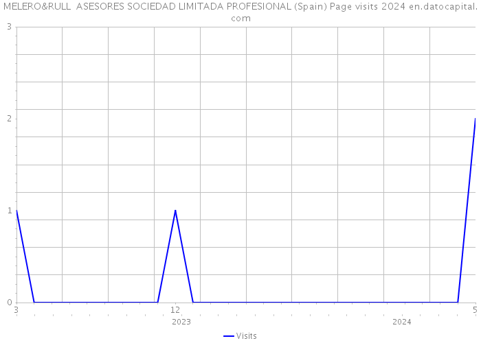 MELERO&RULL ASESORES SOCIEDAD LIMITADA PROFESIONAL (Spain) Page visits 2024 