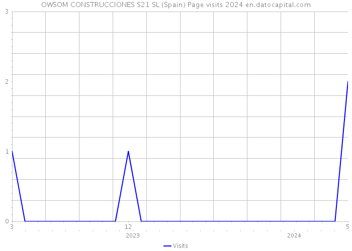 OWSOM CONSTRUCCIONES S21 SL (Spain) Page visits 2024 