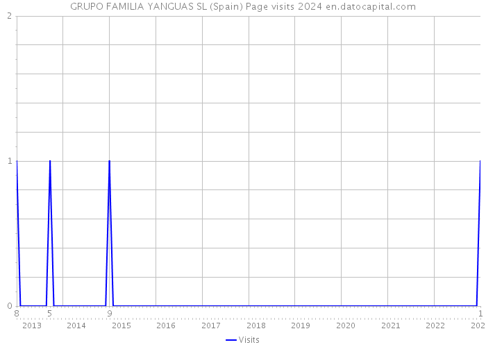GRUPO FAMILIA YANGUAS SL (Spain) Page visits 2024 