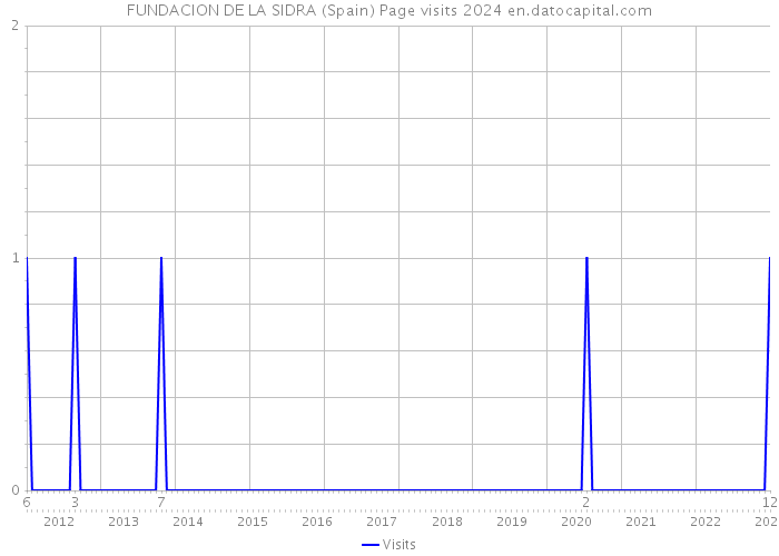 FUNDACION DE LA SIDRA (Spain) Page visits 2024 