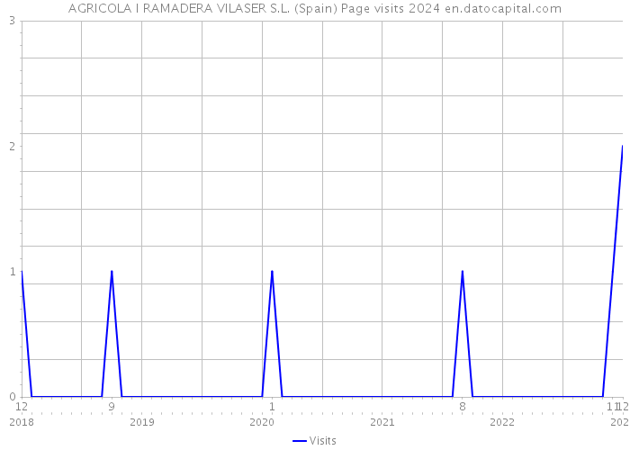 AGRICOLA I RAMADERA VILASER S.L. (Spain) Page visits 2024 