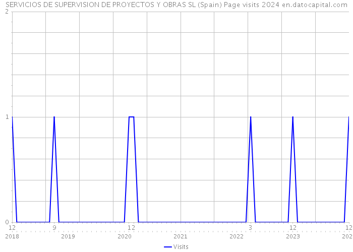 SERVICIOS DE SUPERVISION DE PROYECTOS Y OBRAS SL (Spain) Page visits 2024 