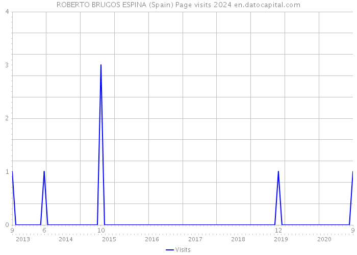 ROBERTO BRUGOS ESPINA (Spain) Page visits 2024 