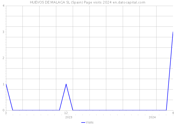 HUEVOS DE MALAGA SL (Spain) Page visits 2024 