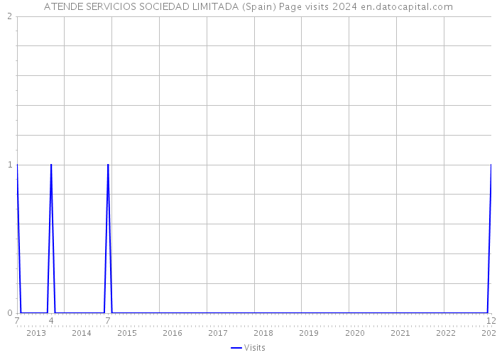 ATENDE SERVICIOS SOCIEDAD LIMITADA (Spain) Page visits 2024 