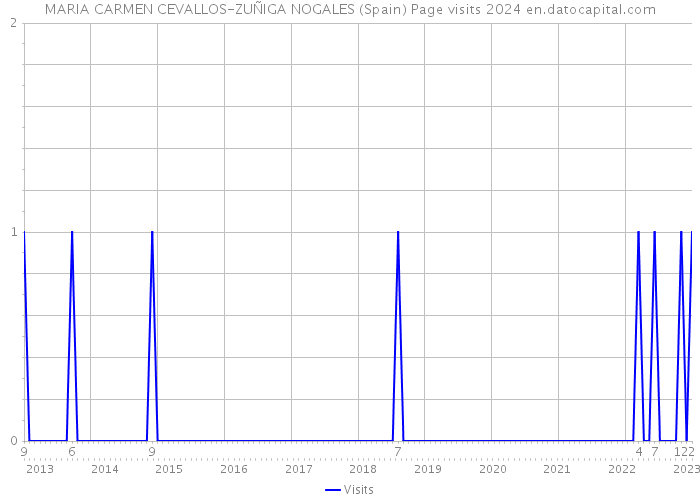 MARIA CARMEN CEVALLOS-ZUÑIGA NOGALES (Spain) Page visits 2024 