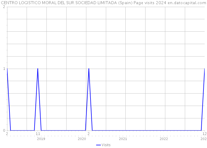 CENTRO LOGISTICO MORAL DEL SUR SOCIEDAD LIMITADA (Spain) Page visits 2024 