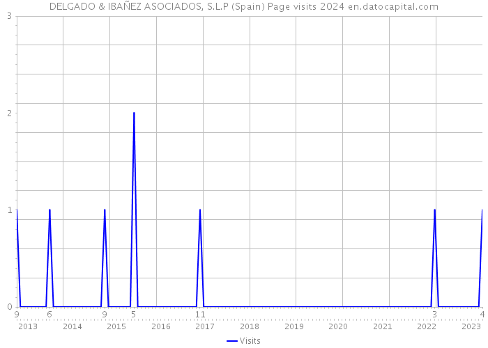 DELGADO & IBAÑEZ ASOCIADOS, S.L.P (Spain) Page visits 2024 