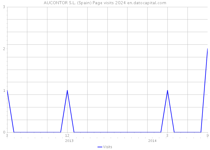 AUCONTOR S.L. (Spain) Page visits 2024 