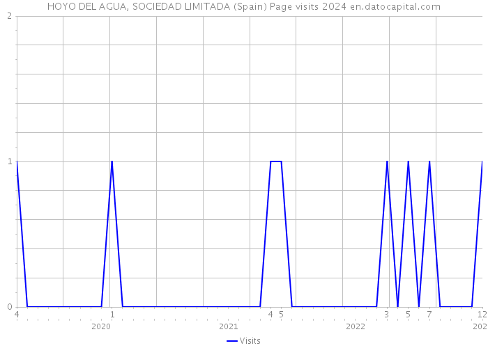 HOYO DEL AGUA, SOCIEDAD LIMITADA (Spain) Page visits 2024 