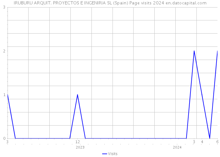 IRUBURU ARQUIT. PROYECTOS E INGENIRIA SL (Spain) Page visits 2024 