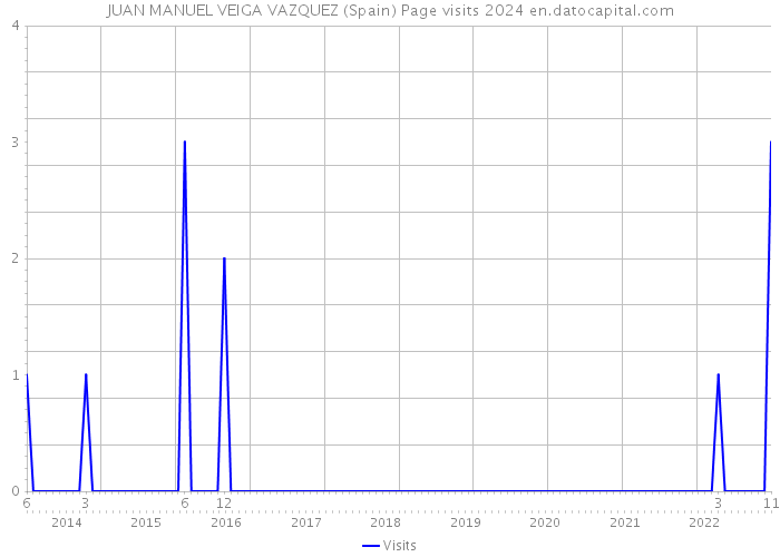 JUAN MANUEL VEIGA VAZQUEZ (Spain) Page visits 2024 