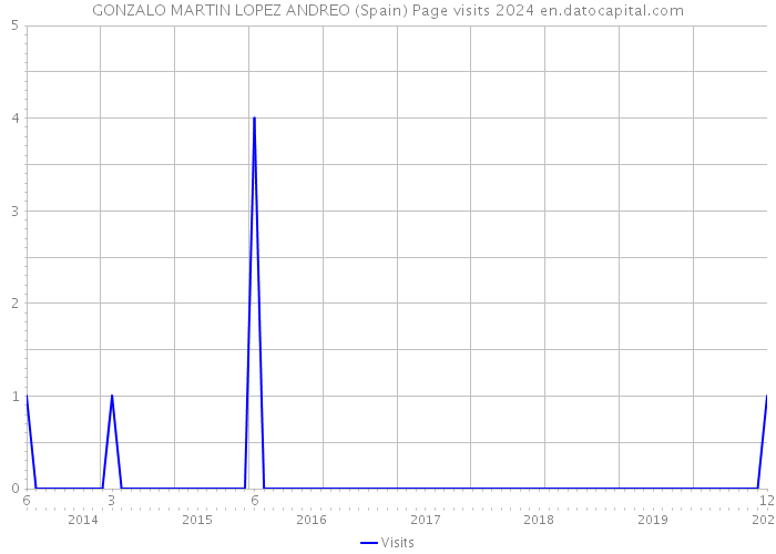 GONZALO MARTIN LOPEZ ANDREO (Spain) Page visits 2024 