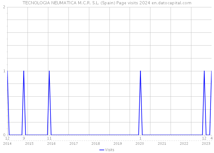 TECNOLOGIA NEUMATICA M.C.R. S.L. (Spain) Page visits 2024 