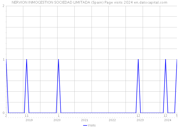 NERVION INMOGESTION SOCIEDAD LIMITADA (Spain) Page visits 2024 