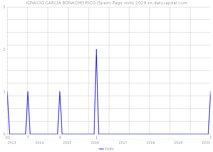 IGNACIO GARCIA BONACHO RICO (Spain) Page visits 2024 