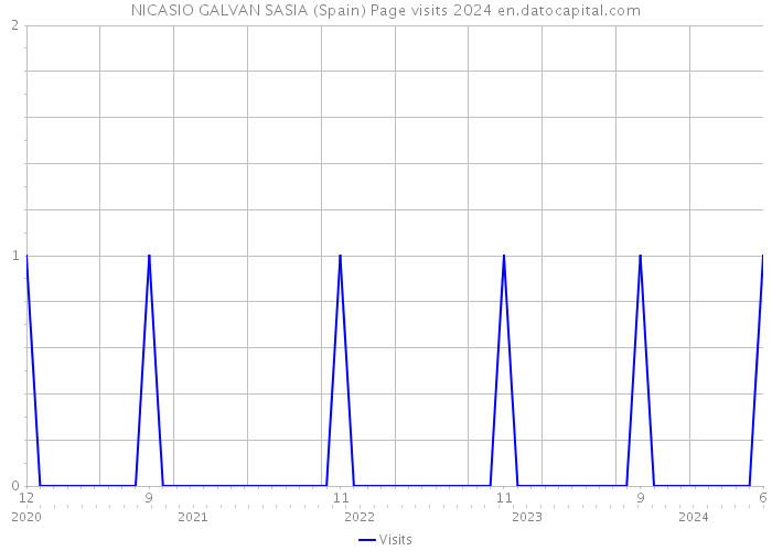 NICASIO GALVAN SASIA (Spain) Page visits 2024 