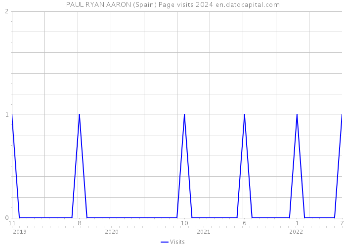 PAUL RYAN AARON (Spain) Page visits 2024 