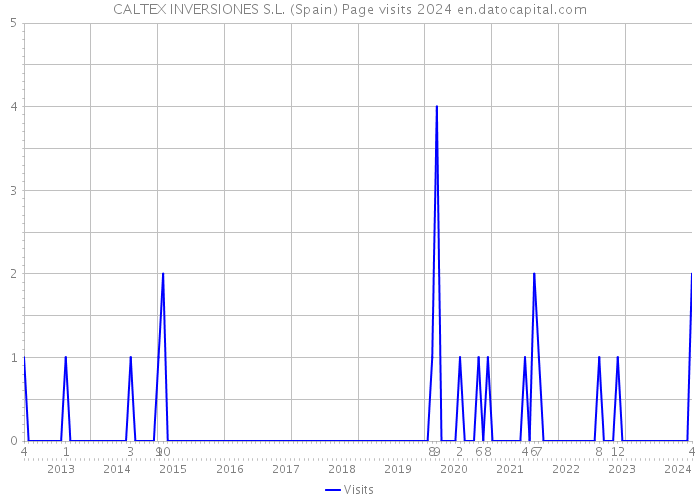CALTEX INVERSIONES S.L. (Spain) Page visits 2024 