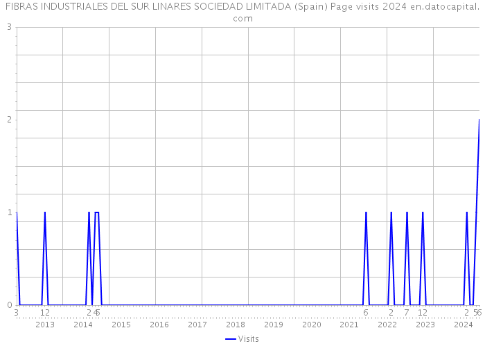 FIBRAS INDUSTRIALES DEL SUR LINARES SOCIEDAD LIMITADA (Spain) Page visits 2024 