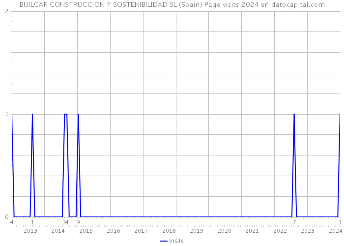 BUILCAP CONSTRUCCION Y SOSTENIBILIDAD SL (Spain) Page visits 2024 