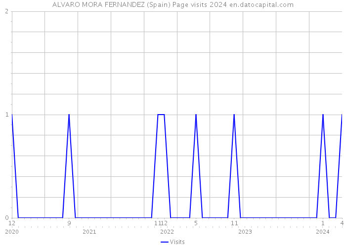 ALVARO MORA FERNANDEZ (Spain) Page visits 2024 