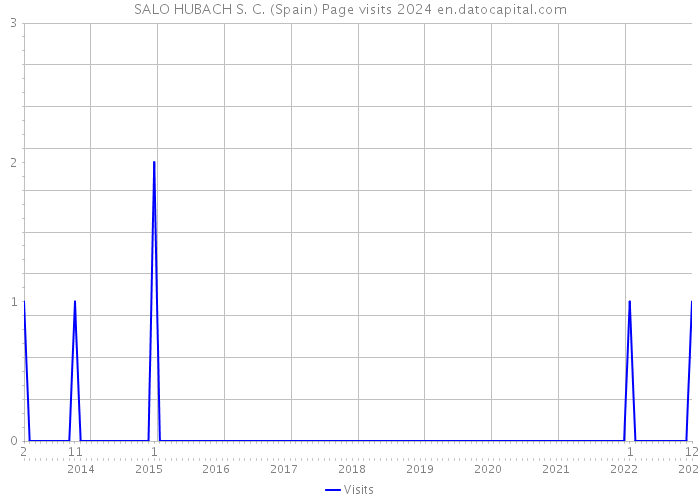 SALO HUBACH S. C. (Spain) Page visits 2024 