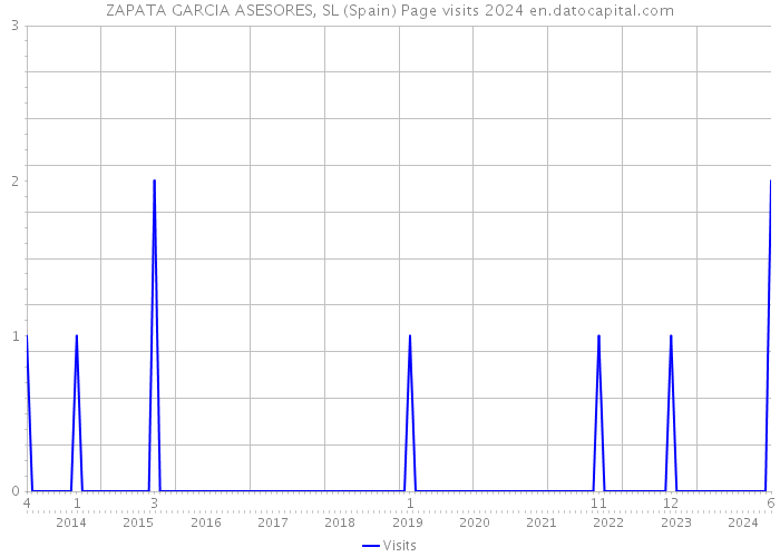 ZAPATA GARCIA ASESORES, SL (Spain) Page visits 2024 