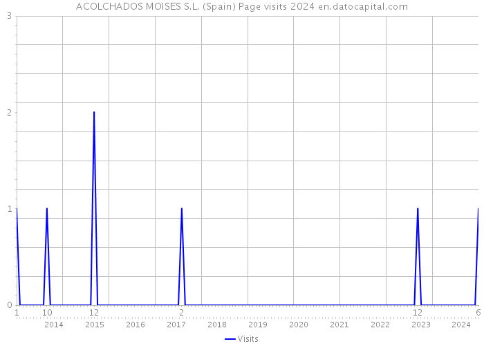 ACOLCHADOS MOISES S.L. (Spain) Page visits 2024 