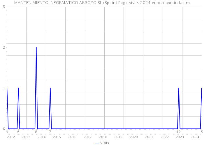 MANTENIMIENTO INFORMATICO ARROYO SL (Spain) Page visits 2024 