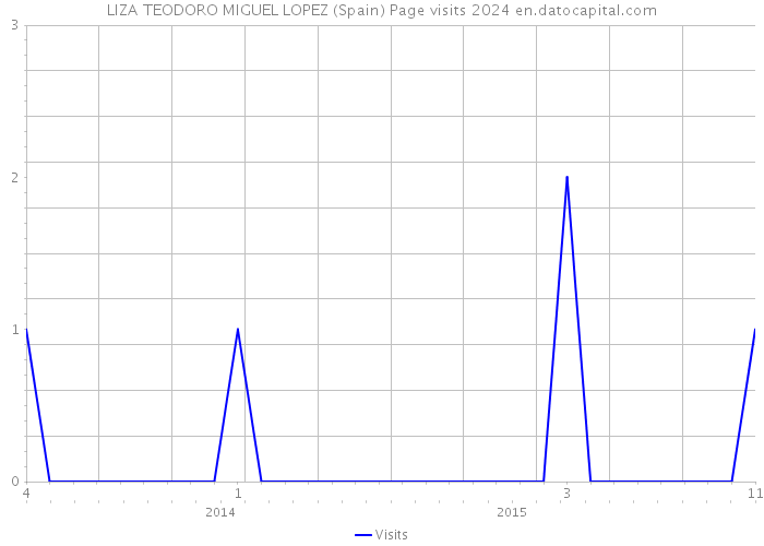 LIZA TEODORO MIGUEL LOPEZ (Spain) Page visits 2024 