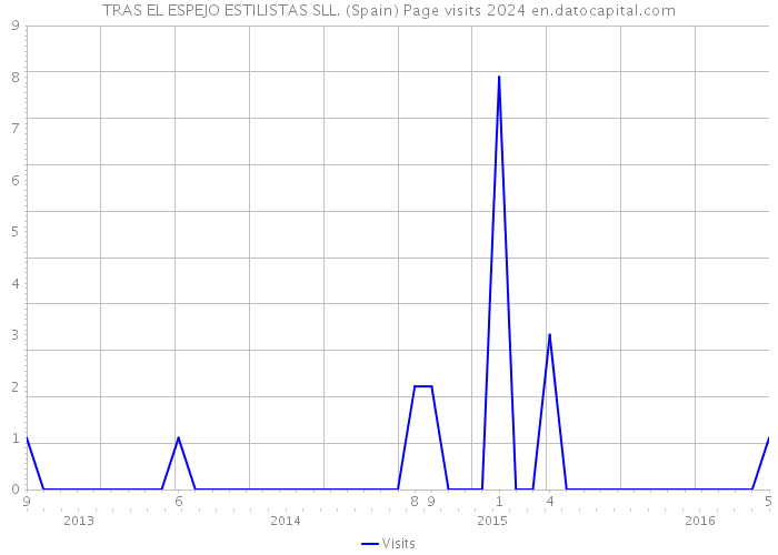 TRAS EL ESPEJO ESTILISTAS SLL. (Spain) Page visits 2024 