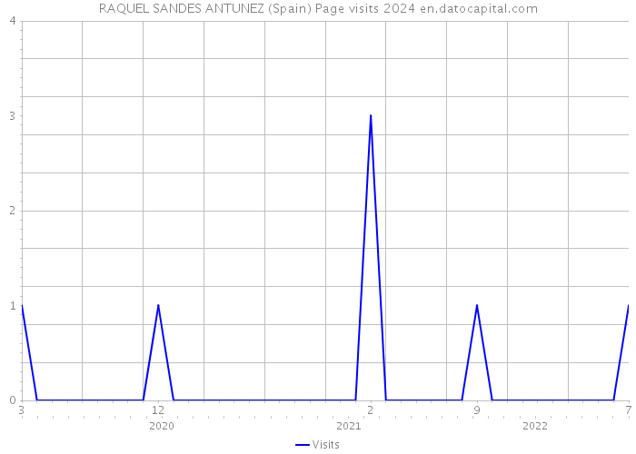 RAQUEL SANDES ANTUNEZ (Spain) Page visits 2024 