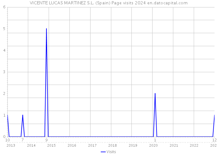 VICENTE LUCAS MARTINEZ S.L. (Spain) Page visits 2024 