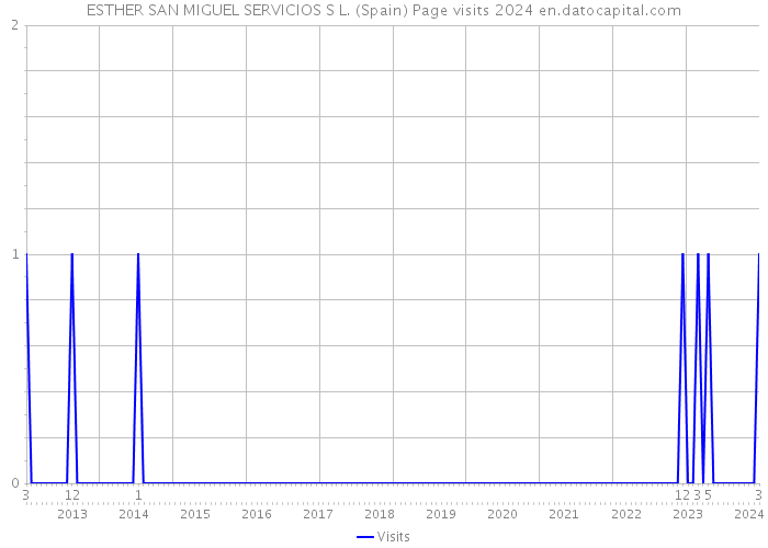 ESTHER SAN MIGUEL SERVICIOS S L. (Spain) Page visits 2024 