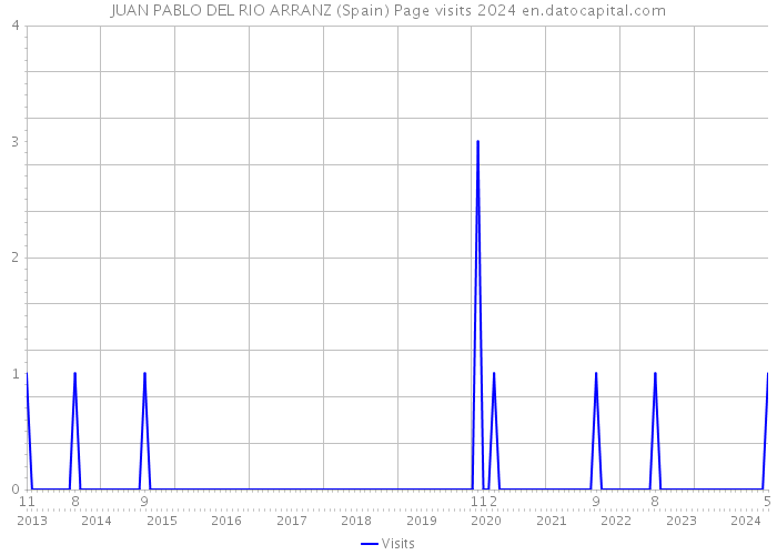 JUAN PABLO DEL RIO ARRANZ (Spain) Page visits 2024 